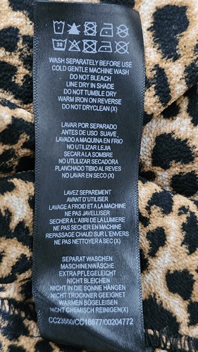 NEW CCX CITY CHIC ANIMAL MADNESS TIE NECK MINI DRESS LEOPARD PLUS SIZE 18 - Picture 10 of 12
