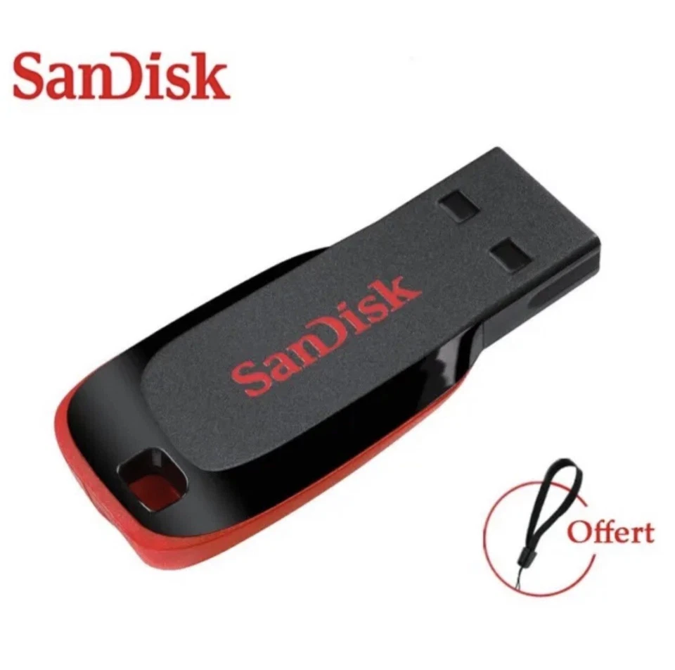 SanDisk Cruzer Blade 16 Go Carte Memoire (SDCS/16 Go) - Photo 2/4
