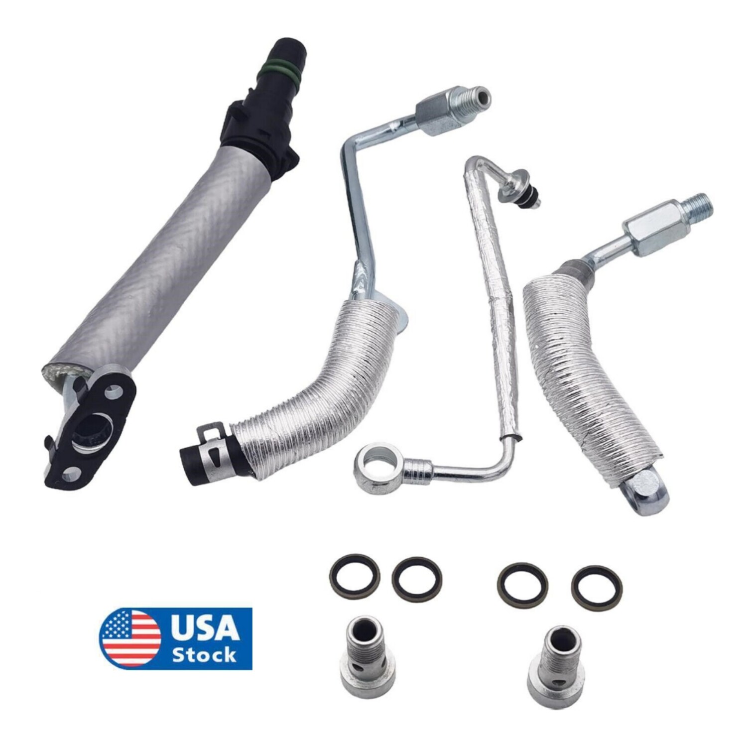 Turbo 55567067 Oil Return Drain Oil Feed Pipe Kit For Chevy Cruze/Buick GM 1.4L