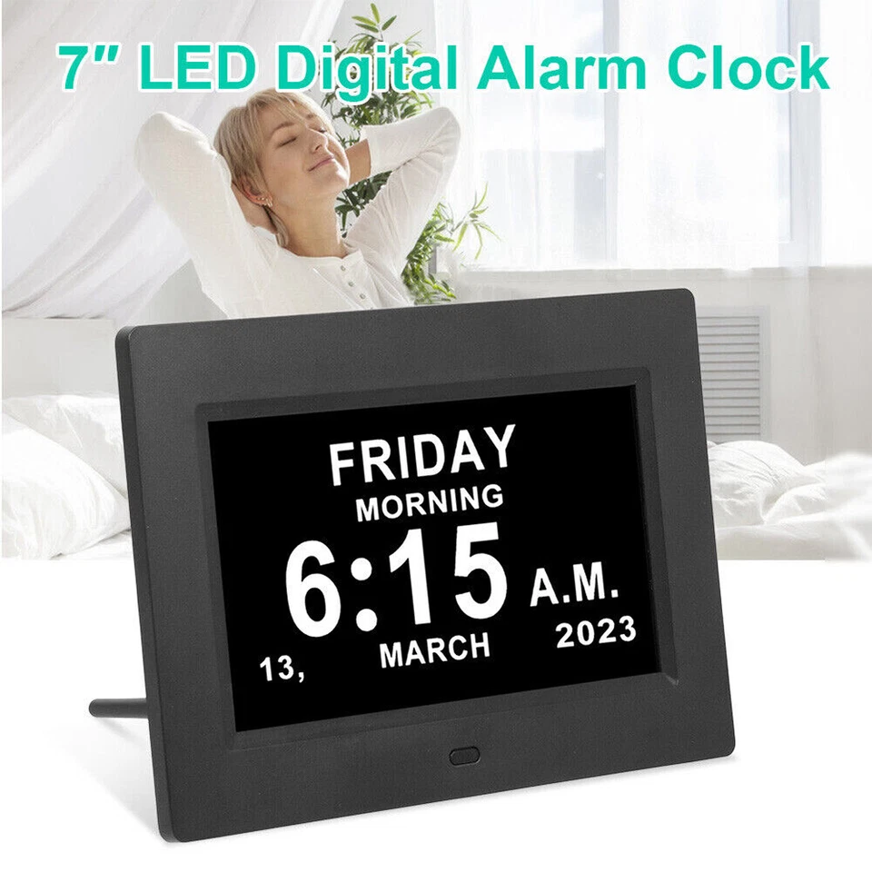 Digital Day Calendar Clock for Memory Loss Elderly Seniors Dementia Alzheimer's - Image 4 of 4