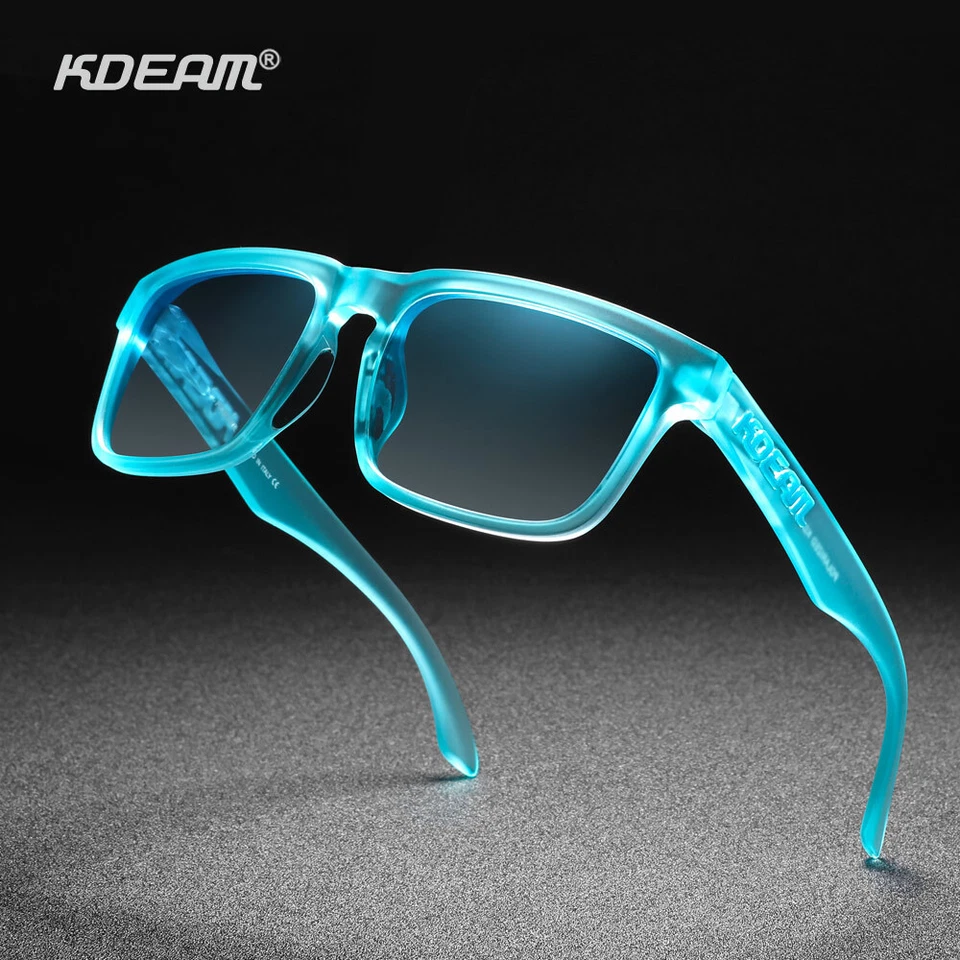 Gafas de sol polarizadas cuadradas KDEAM para hombre mujer deportes conducción UV400 gafas de sombra Foto 3 de 4