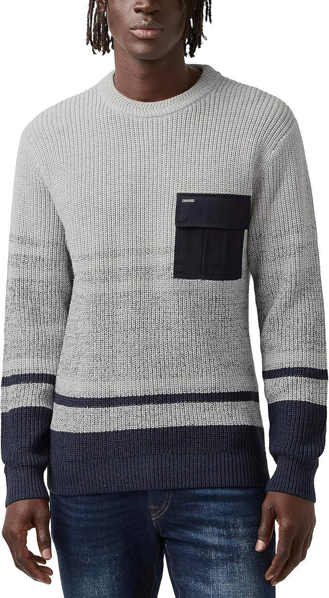 Мужской свитер Buffalo David Bitton, Белый, Маленький