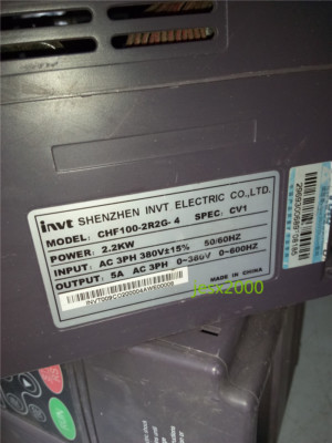1PC USED  CHF100-2R2G-4 380V 2.2KW