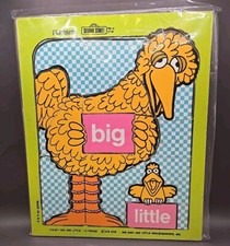 Vtg PLAYSKOOL Wooden Puzzle Sesame Street BIG BIRD LITTLE BIRD 1973 315-13