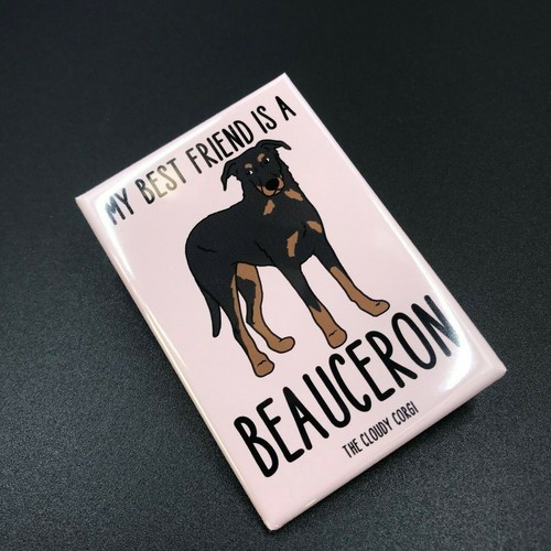 Beauceron Calamita per Cani Migliore Amico Cartoni Animati Arte Regali e Decorazione Casa - Foto 3 di 12