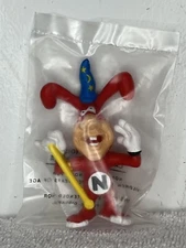 NIP VINTAGE Dominos Pizza Avoid the Noid Claymation 3" Wizard Noid Action Figure