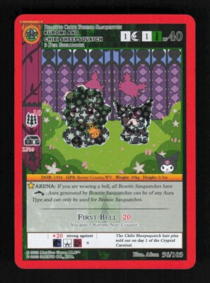 MetaZoo Kuromi's Cryptid Carnival - KUROMI & CHIBI SHEEPSQUATCH 56