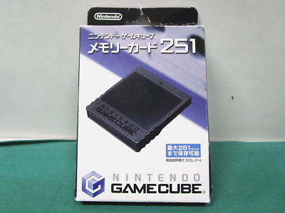 Nintendo GameCube Memory Card 251. DOL-014. box & manual