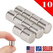 10Pcs Super Strong Round Disc Neodymium Mini Fridge Magnets Rare Earth 10 10mm