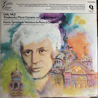 Earl Wild -Plays Tchaikovsky & Franck Vinyl Record LP Quintessence PMC 7003￼