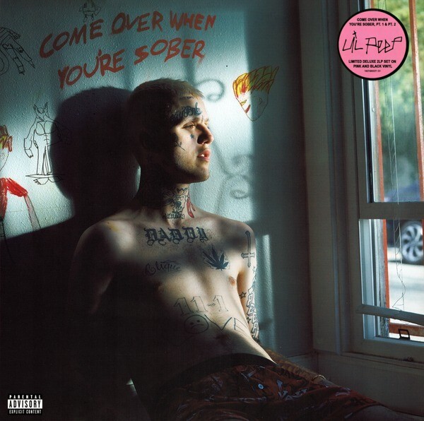 Lil Peep Come Over When You're Sober Pt. 1 & Pt. 2 Vinyl 2LP Pink