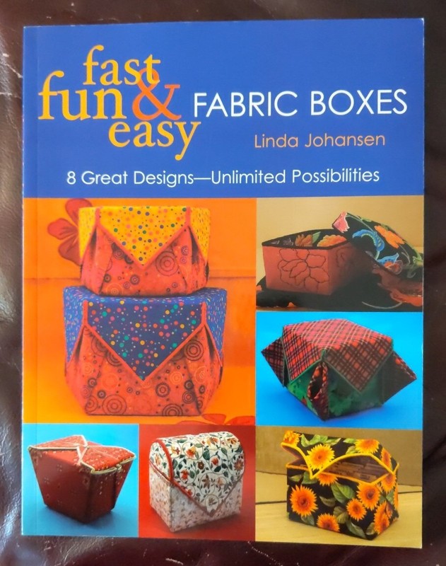 VTG 2004 Fun, Fast & Easy Fabric Boxes by Linda Johansen 8 Great Designs MINT