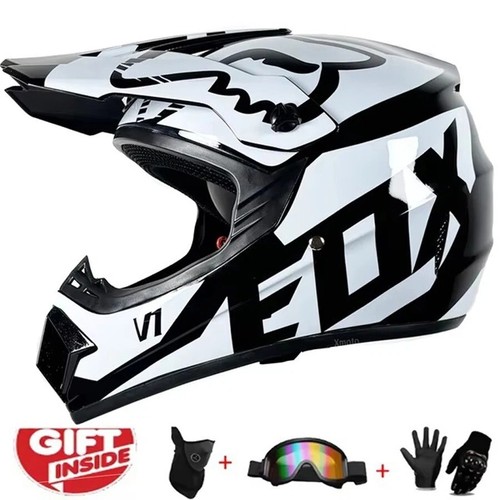Casco motocross fuoristrada adulto ATV MTB DH DOT omologato integrale UK STOCK - Foto 17 di 47