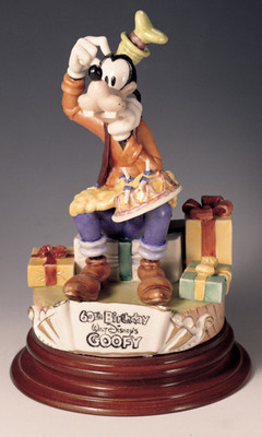 Goofy 60th Birthday Capodimonte Disney Laurenz C.O.A. Original Box