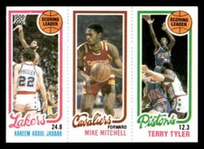 1980 TOPPS KAREEM ABDUL-JABBAR/MITCHELL/TYLER #132/#56/#81 EX-MT X8843