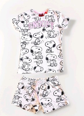 SNOOPY Peanuts Mädchen Sommer Pyjama Schlafanzug  134 / 140 oder   146 / 152 NEU