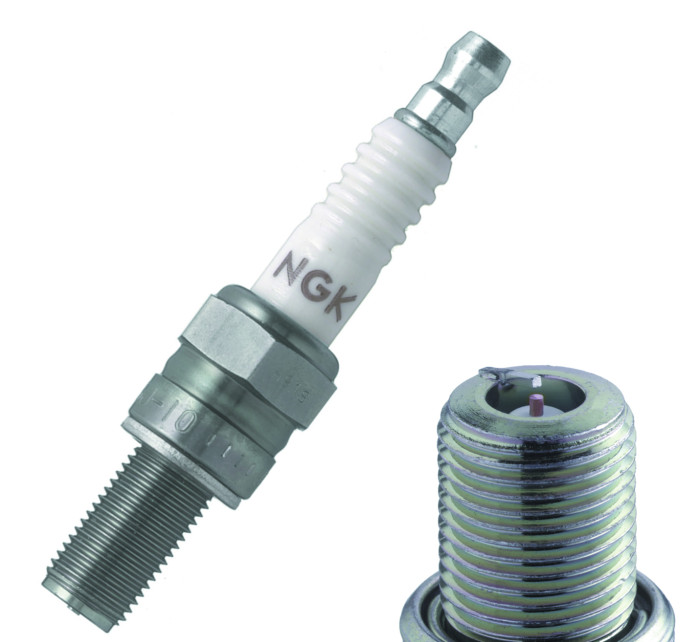NGK 4216 R0045Q-10 Racing Spark Plug with Copper Gasket for Performance Vehicles