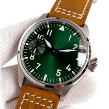 42mm Sterile Green Dial ST3600 Hand Winding 6497 Sapphire Glass Wens Wrist Watch