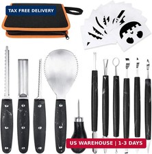 Professional Pumpkin Carving Kit - 11 Piece Heavy Duty Stainless Steel Tools for