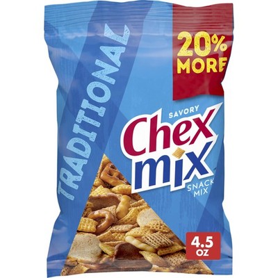 Chex Mix Savory Traditional Snack Mix, 4.5 OZ Ounce (Pack of 1) 