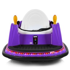 6V Vehicle 360  Spin Race Toy Kids Ride On Bumper Car w/ Remote Control Purple