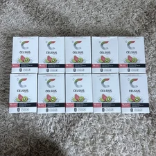 10x Celsius Live Fit Kiwi Guava Lime 14 On The Go Packs Per Box