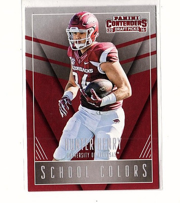 Hunter Henry RC 2016 Panini Contenders Draft Picks  School Colors #13