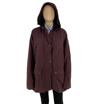 Camel Active Damen Lila Kapuze Gepolstert Jacke Mantel Größe Eu 36 UK 8 US 6