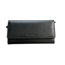 Rogue Industries Made In The USA Black Pebbled Leather Women's Wallet NEW
