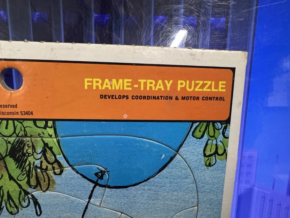 1964 Walt Disney Presents Winnie The Pooh Frame Tray Puzzle - Complete & Warped - Image 3 of 4
