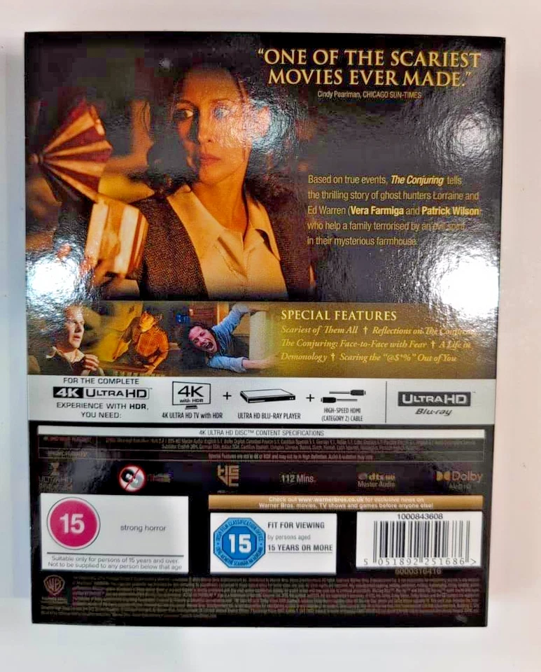 4K UHD BLU-RAY THE CONJURING BRAND NEW SEALED UK STOCK - Image 2 of 2