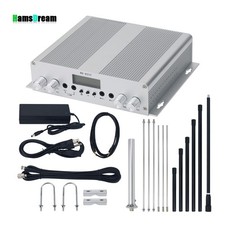 25W FM Transmitter Stereo PLL Broadcast Radio Station  Antenna  Power Supply