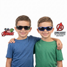 Two Pair Sunglasses for Boys -Marvel Avengers Green Hulk and Spider-man