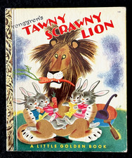 TAWNY SCRAWNY LION ~children's 1st "A" ed. Little Golden Book #138 ~ Tenggren