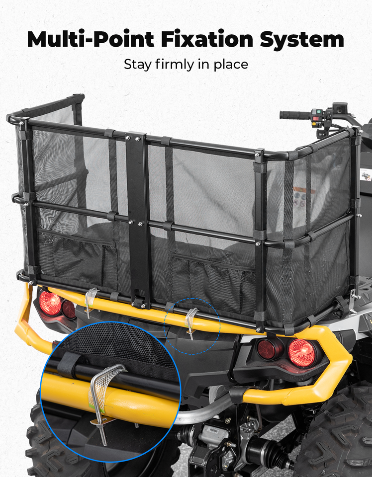 Pet Seat Cushion ATV Rear Rack Pad Dog Carrier For Can-Am Polaris ...