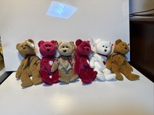 TY Beanie Baby Lot of 6 Bears with Tags and Great Condition. Free Shipping