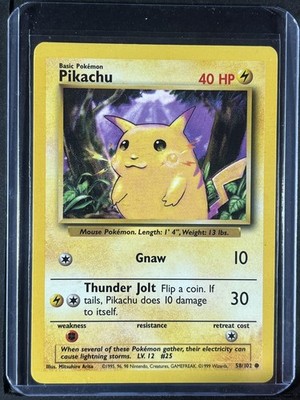 Pikachu #058/102 Base Set 250001