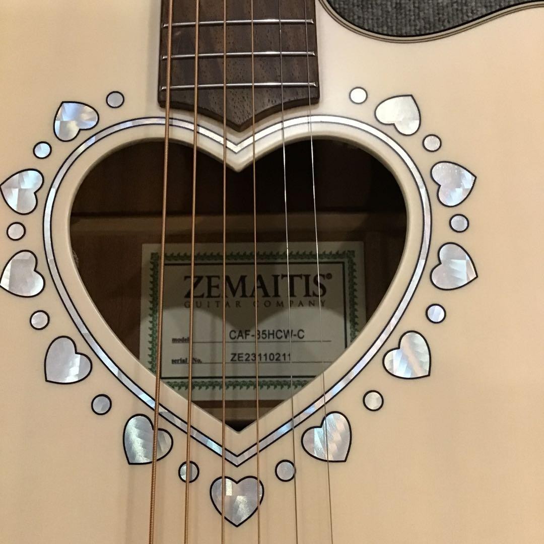 Electric Acoustic Guitar Zemaitis CAF-85HCW-C Natural S