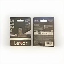 Lexar 512GB JumpDrive Dual Drive D400 USB 3.2 TypeC & Type-A Flash Drive 170 MBs