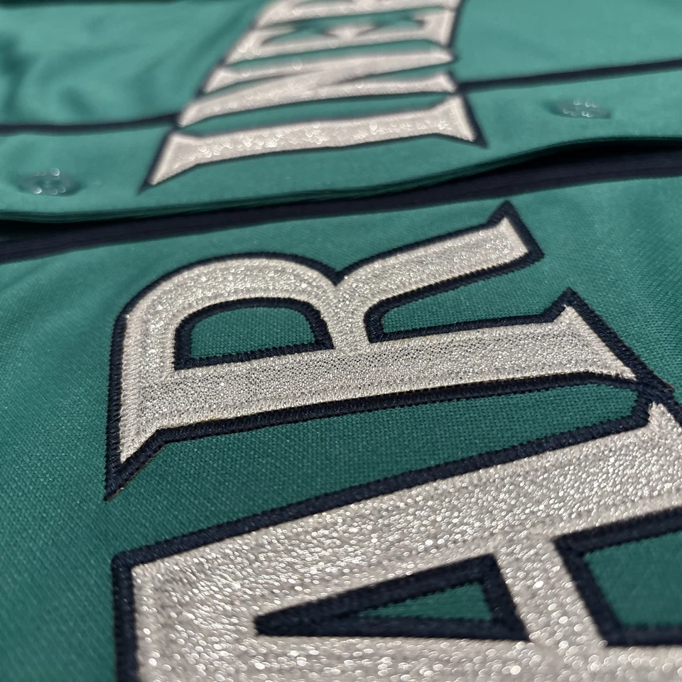 Camiseta para hombre Felix Hernandez Seattle Mariners XL NUEVA CON ETIQUETAS 2009 retro verde verde verde azulado antiguo  Foto 4 de 4