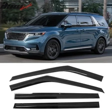 Fits 22-26 Kia Carnival Mugen Style Window Visors Deflector Smoke Acrylic 4PCS