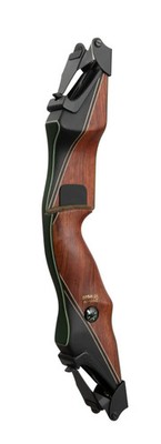 Bear Archery Takedown A Riser, Bubinga Phenolic w/Green Glass, Right Hand - NEW