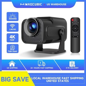 Mini Projecteur 720p HD Résolution Native Bluetooth haut-parleurs intégrés Portable