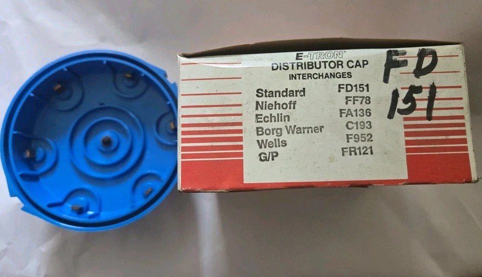 Tampa distribuidora de cobre FD-151 FORD 1974-85 250 300 "6" 4.1L 4.9L van caminhão 3.8 - Imagem 2 de 2