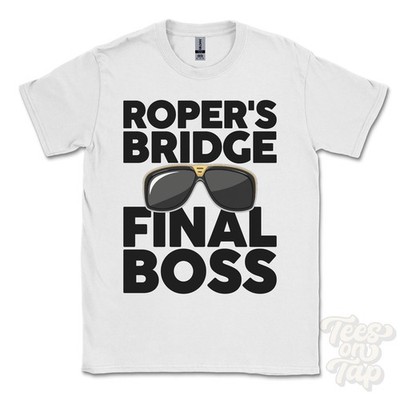ROPER'S BRIDGE FINAL BOSS T-SHIRT lustig Weihnachtsgeschenk Holbeach Lincolnshire England
