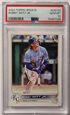 2022 Topps Update Bobby Witt Jr #US100, PSA 10 GEM  