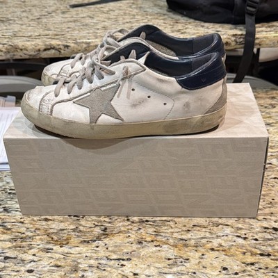 Golden Goose Super-Star Men's White Leather Low Top Sneakers