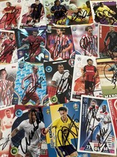 match attax, Shoot Out And Other Signed Cards..