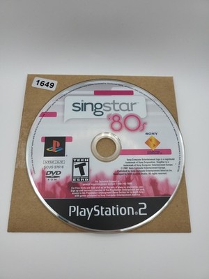 SingStar '80s (Sony PlayStation 2 PS2, 2007) NO TRACKING - DISC ONLY 