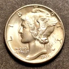 1940 Liberty / Mercury Silver Dime Great Luster